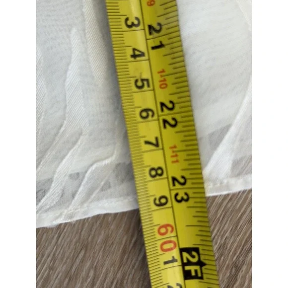 White House Black Market Feminine Romantic Ruffle Long Sleeve Lined Blouse S - Picture 14 of 15